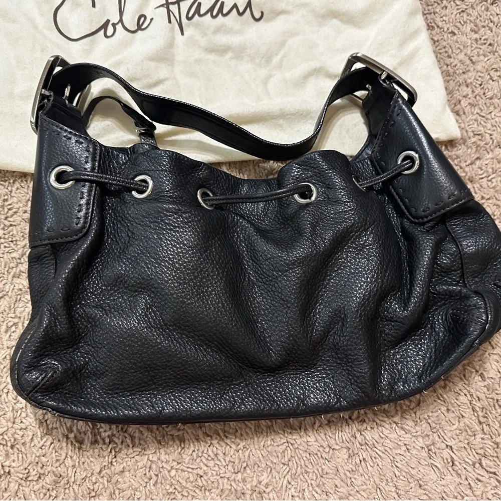 NWOT Rare Vintage limited edition Cole Haan Black Leather bag -flawless